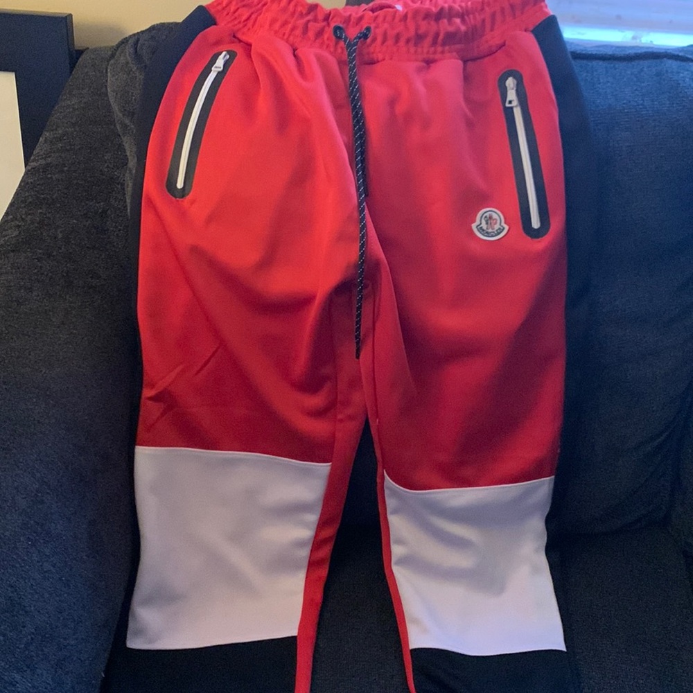 Moncler track pants worn once